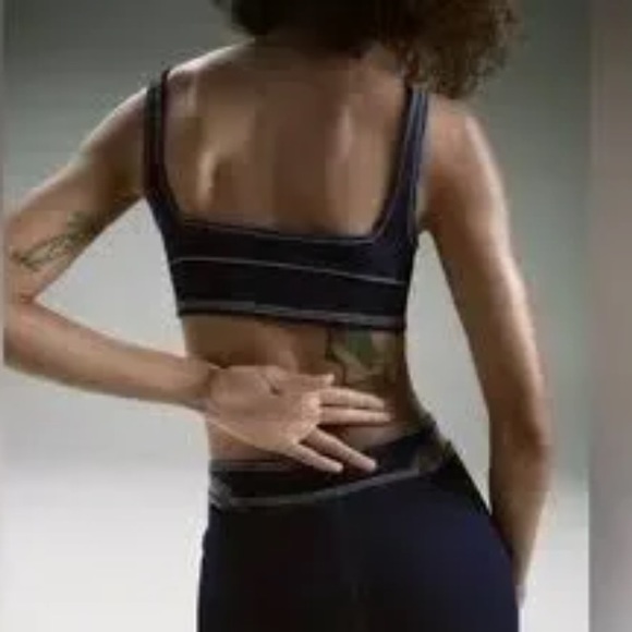 Zara Stretch Denim Bra Top NEW - Picture 2 of 8